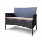 Комплект плетеной мебели Astella Furniture Ария Кафе сталь, искусственный ротанг, ткань коричневый Фото 5