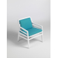 Кресло пластиковое с подушками Nardi Aria стеклопластик, акрил белый, сардиния Фото 4