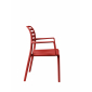 Кресло пластиковое Nardi Costa стеклопластик красный Фото 6