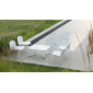 Лаунж-стул пластиковый Nardi Ninfea Relax алюминий, полипропилен белый Фото 4