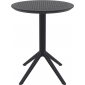 Стол пластиковый складной Siesta Contract Sky Folding Table Ø60 сталь, пластик черный Фото 2