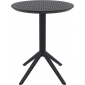 Стол пластиковый складной Siesta Contract Sky Folding Table Ø60 сталь, пластик черный Фото 2