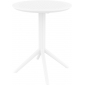 Стол пластиковый складной Siesta Contract Sky Folding Table Ø60 сталь, пластик белый Фото 6