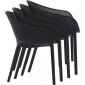 Кресло пластиковое Siesta Contract Sky Pro стеклопластик, полипропилен черный Фото 8
