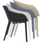 Кресло пластиковое Siesta Contract Sky Pro стеклопластик, полипропилен темно-серый Фото 8
