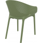 Кресло пластиковое Siesta Contract Sky Pro стеклопластик, полипропилен оливковый Фото 7