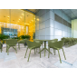 Стол пластиковый Siesta Contract Sky Table 80 сталь, пластик оливковый Фото 7