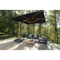 Зонт профессиональный 3.5х3.5 м Scolaro Astro Timber алюминий, акрил имитация ироко, черный Фото 9