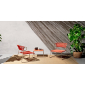 Кресло лаунж плетеное Scab Design Lisa Lounge Filo сталь, роуп тортора, оранжевый Фото 9