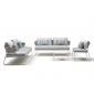 Кресло лаунж плетеное Scab Design Lisa Lounge Filo сталь, роуп лен, серебристый Фото 7