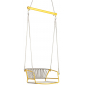 Качели плетеные Scab Design Lisa Swing сталь, морской канат желтый, серебристый Фото 1