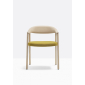 Кресло деревянное с обивкой PEDRALI Hera ясень, ткань беленый ясень Фото 5