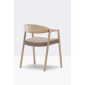Кресло деревянное с обивкой PEDRALI Hera ясень, ткань беленый ясень Фото 8