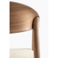 Кресло деревянное с обивкой PEDRALI Hera американский орех, ткань орех Фото 7