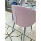 Кресло с обивкой Likom Комфорт 22 металл, велюр черный, пыльно-розовый Фото 8