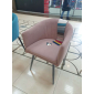 Кресло с обивкой Likom Комфорт 22 металл, велюр черный, пыльно-розовый Фото 10