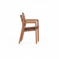 Кресло деревянное WArt Dubai ироко Фото 2