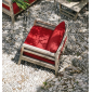 Кресло деревянное с подушками Ethimo Costes тик, акрил натуральный, белый Фото 12