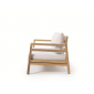 Кресло деревянное с подушками Ethimo Costes тик, акрил натуральный, белый Фото 20