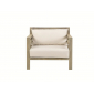 Кресло деревянное с подушками Ethimo Costes тик, акрил натуральный, белый Фото 21