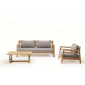 Кресло деревянное с подушками Ethimo Costes тик, акрил натуральный, белый Фото 26