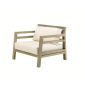 Кресло деревянное с подушками Ethimo Costes тик, акрил натуральный, белый Фото 28