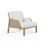 Кресло деревянное с подушками Ethimo Grand Life мореный тик, роуп, акрил мореный тик, белый Фото 10