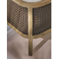 Кресло деревянное лаунж с подушками Ethimo Grand Life мореный тик, роуп, акрил мореный тик, белый Фото 19