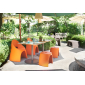 Кресло пластиковое SLIDE Amelie Standard полиэтилен тыквенный оранжевый Фото 7