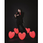 Светильник пластиковый настольный Сердце SLIDE Love Lighting полиэтилен, металл красный Фото 5