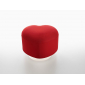 Пуф пластиковый мягкий SLIDE Lempi Standard полиэтилен, лайкра, полиуретан красный, молочный белый Фото 4