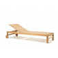 Шезлонг-лежак деревянный Ethimo Sand тик натуральный Фото 10