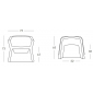 Кресло пластиковое SLIDE Exofa Standard полиэтилен Фото 2