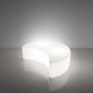 Пуф пластиковый светящийся SLIDE Mone Lighting IN полиэтилен белый Фото 4