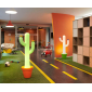 Светильник пластиковый напольный SLIDE Cactus Lighting полиэтилен зеленый, тыквенный оранжевый Фото 7