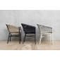 Кресло плетеное Grattoni Portofino алюминий, роуп, акрил антрацит, серый Фото 7