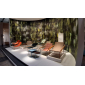 Кресло лаунж металлическое Scab Design Dress Code Glam Outdoor сталь, ироко, ткань sunbrella антрацит, розовый Фото 5