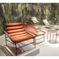 Кресло лаунж металлическое Scab Design Dress Code Glam Outdoor сталь, ироко, акрил голубой, черный Фото 8
