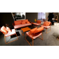 Кресло лаунж плетеное Scab Design Lisa Lounge Club сталь, роуп терракотовый Фото 16