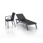 Кресло пластиковое Siesta Contract Pacific стеклопластик, текстилен темно-серый, черный Фото 11