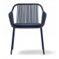 Кресло плетеное с подушкой PEDRALI Babila Twist сталь, роуп, ткань синий Фото 8