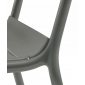 Кресло пластиковое PEDRALI Souvenir RG переработанный полипропилен серый Фото 4