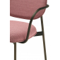 Кресло с обивкой PEDRALI Blume сталь, алюминий, ткань матовая бронза, розовый Фото 7