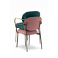Кресло с обивкой PEDRALI Blume сталь, алюминий, ткань матовая бронза, розовый Фото 10
