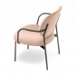 Кресло лаунж с обивкой PEDRALI Blume сталь, алюминий, ткань матовая бронза Фото 6