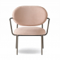 Кресло лаунж с обивкой PEDRALI Blume сталь, алюминий, ткань матовая бронза Фото 7