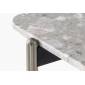Столик кофейный PEDRALI Blume алюминий, сталь, искусственный камень античная латунь, темно-бежевый мрамор Фото 9