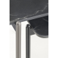 Столик кофейный PEDRALI Blume алюминий, сталь, искусственный камень серебристый, серый мрамор Фото 14