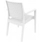 Кресло пластиковое плетеное Siesta Contract Ibiza стеклопластик белый Фото 9