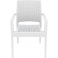 Кресло пластиковое плетеное Siesta Contract Ibiza стеклопластик белый Фото 10